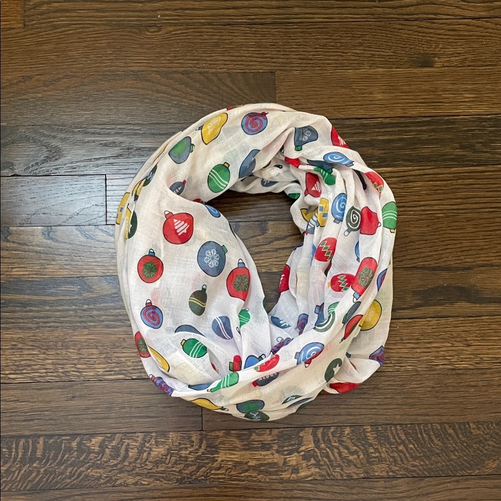 Christmas ornament Patterned wrap infinity scarf
